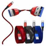3x Kabel USB do USB-C Zestaw Trzech Sztuk 2m