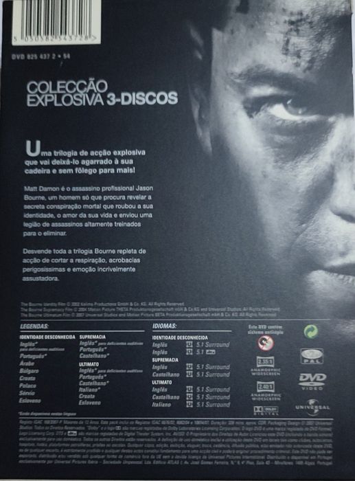 Bourne coleção DVDs
