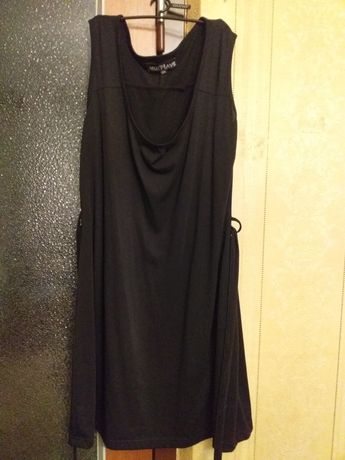 Плаття-туніка чорне з поясочком