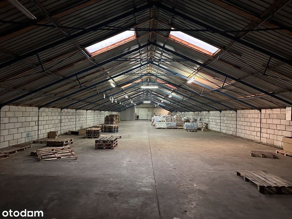 Do wynajęcia magazyn 600m² z możliwością najmu pomieszczeń biurowych