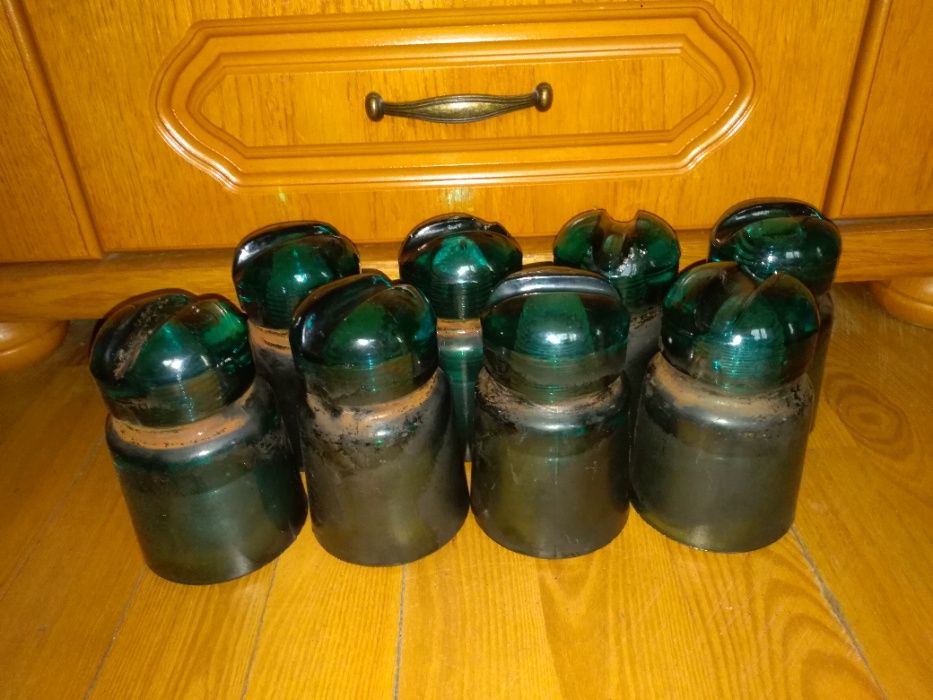 Izolatory,szklo,porcelana,hobby,antyki,starocie,nasuwki,ozdoby,VW,HRN