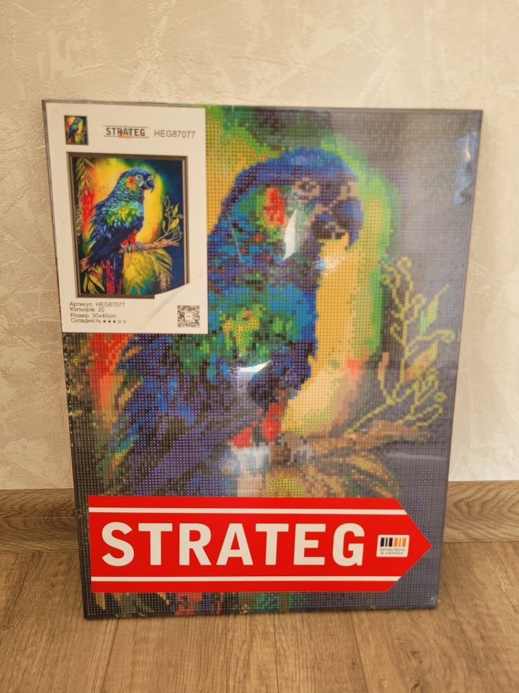 Алмазна картина по номерам Strateg heg 87077 30*40см