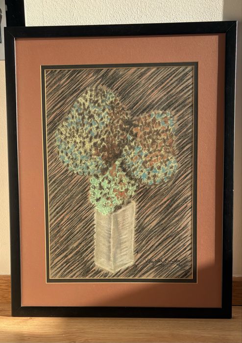 Serigrafia “Jarra com Hortênsias (ou hidranjas)”
