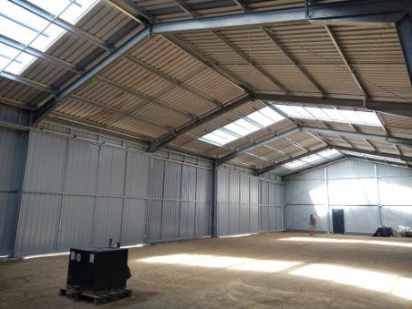 Hala stalowa magazyn blaszany 14x35x5m490m2