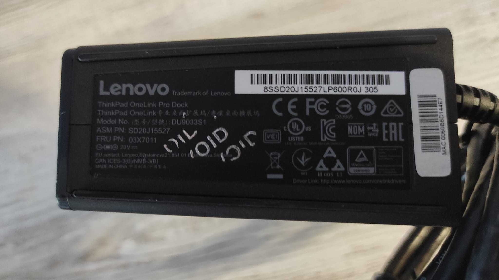 Stacja Dokująca Lenovo OneLink Pro Dock DU9033S1