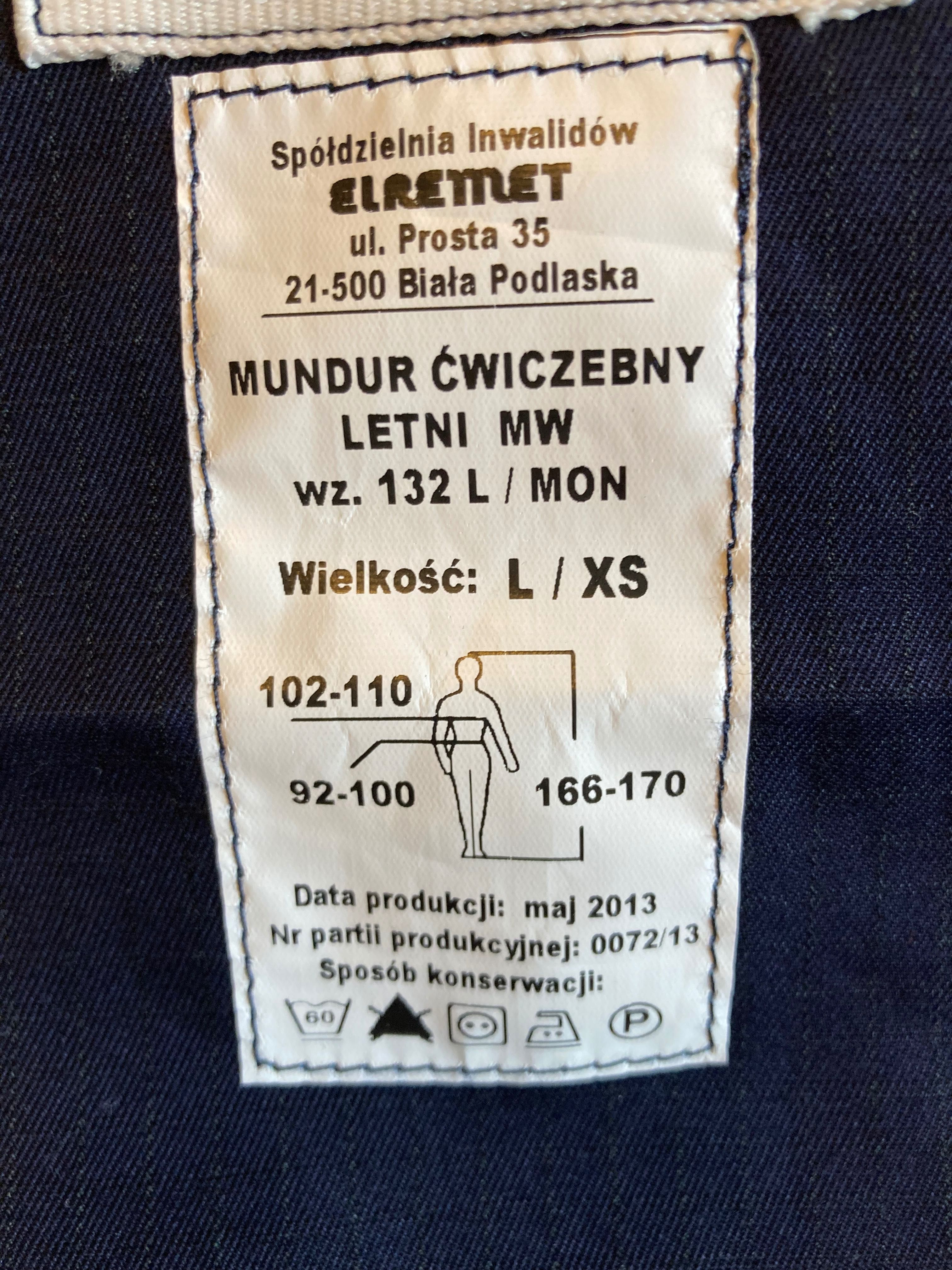 Mundur ćwiczebny letni - spodnie - MW wz. 132L/MON roz. L/XS - Nowe