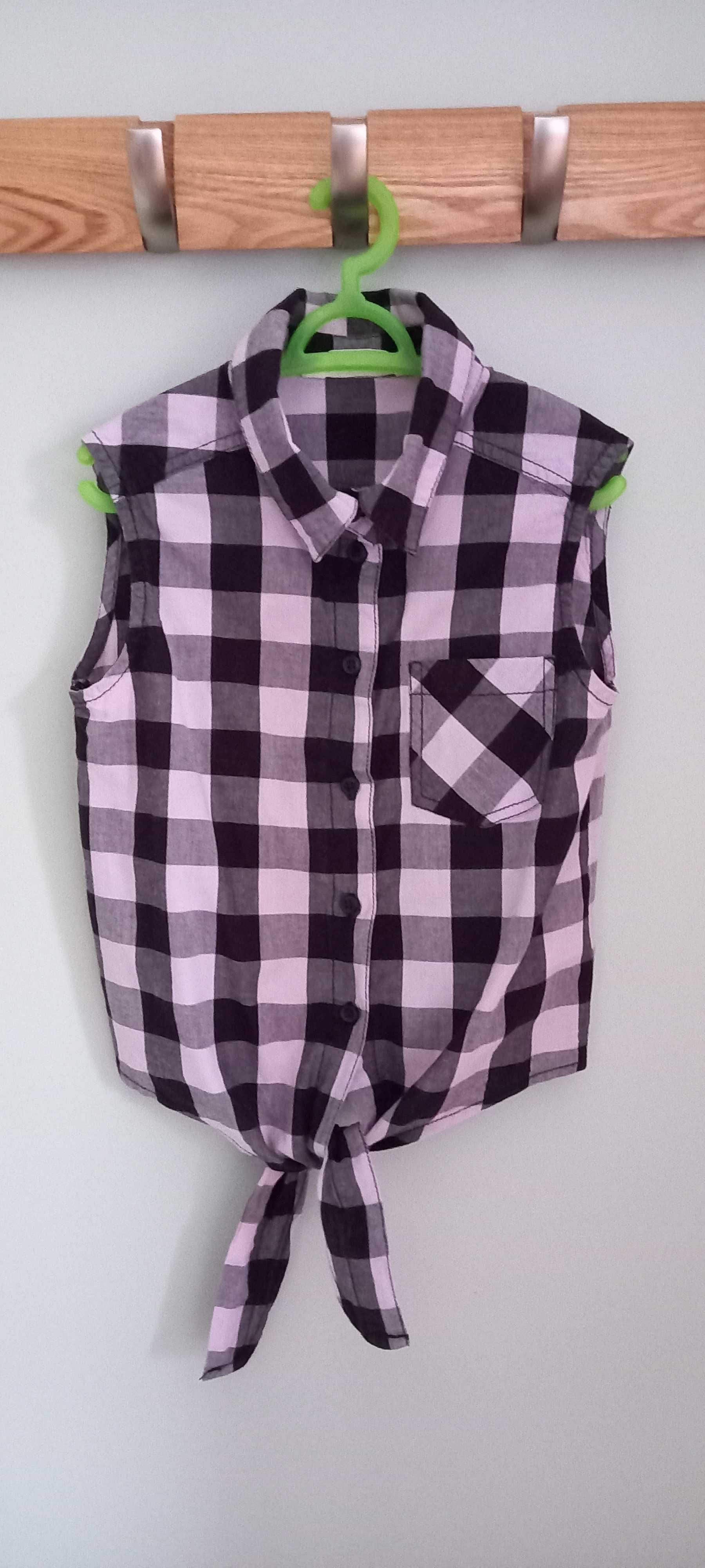 H&M koszule letnie 2 szt. r. 140 cm 9-10 lat