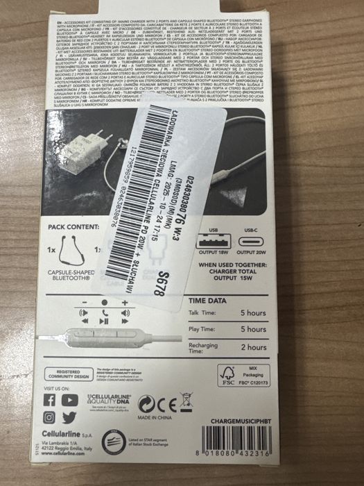 Sprzedam ładowarkę20W+słuchawki bluetooth