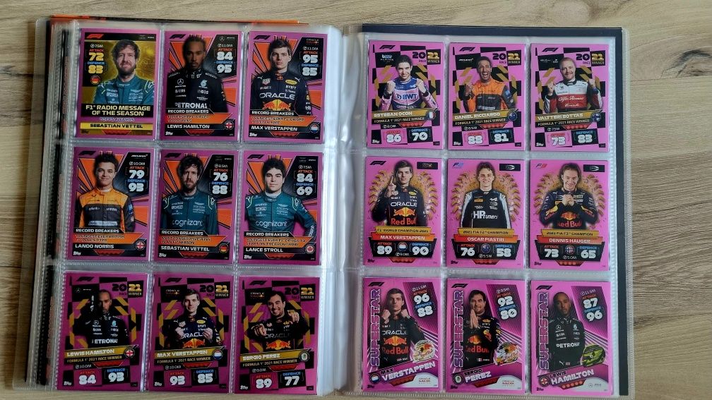 F1 - F1 Topps Turbo Attax 2022 Cały Album 1-361 + EX + Pink + Limitowa