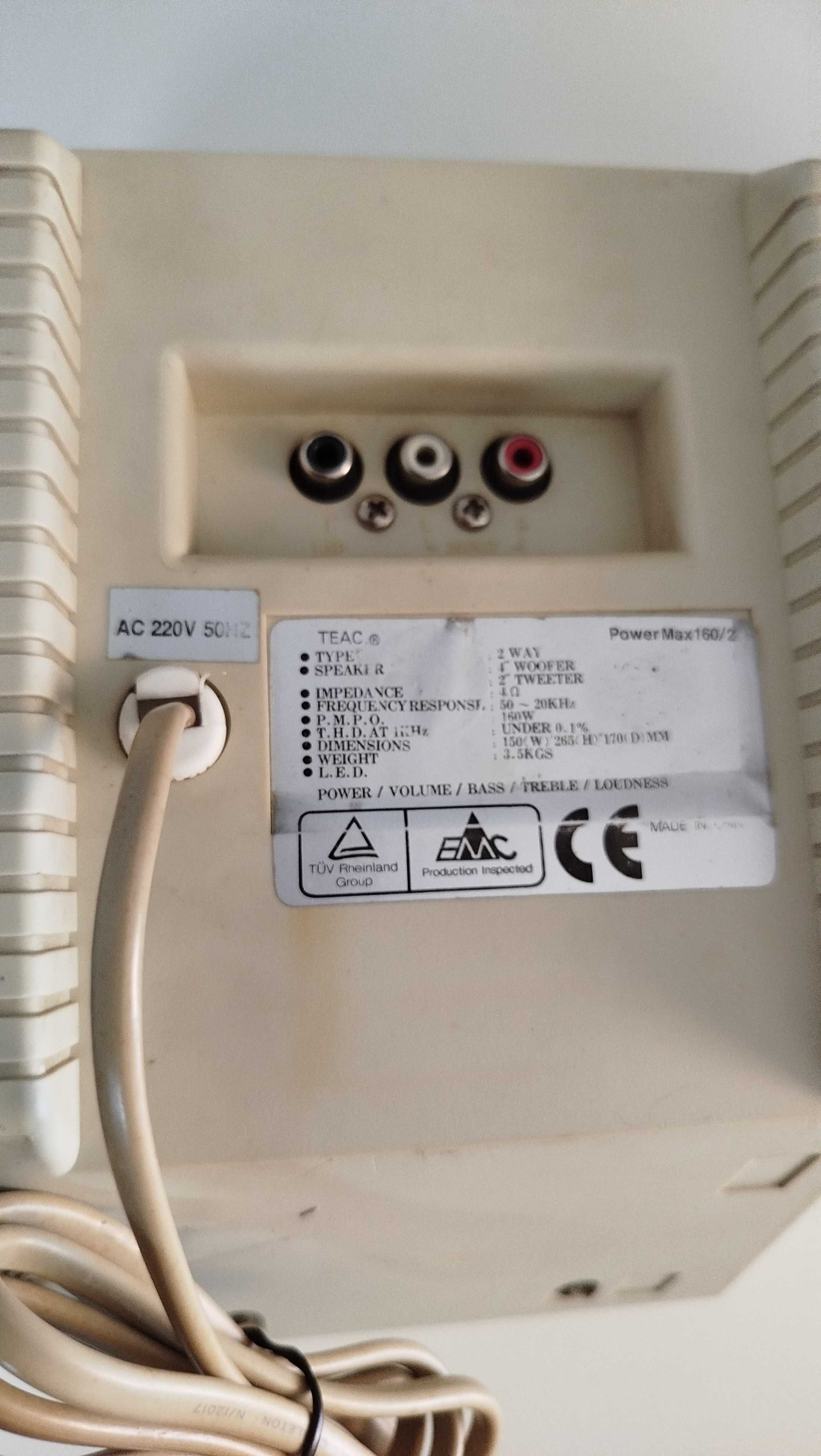 Colunas de som Ativas (Com Amplificador Integrado) TEAC PowerMax 160/2