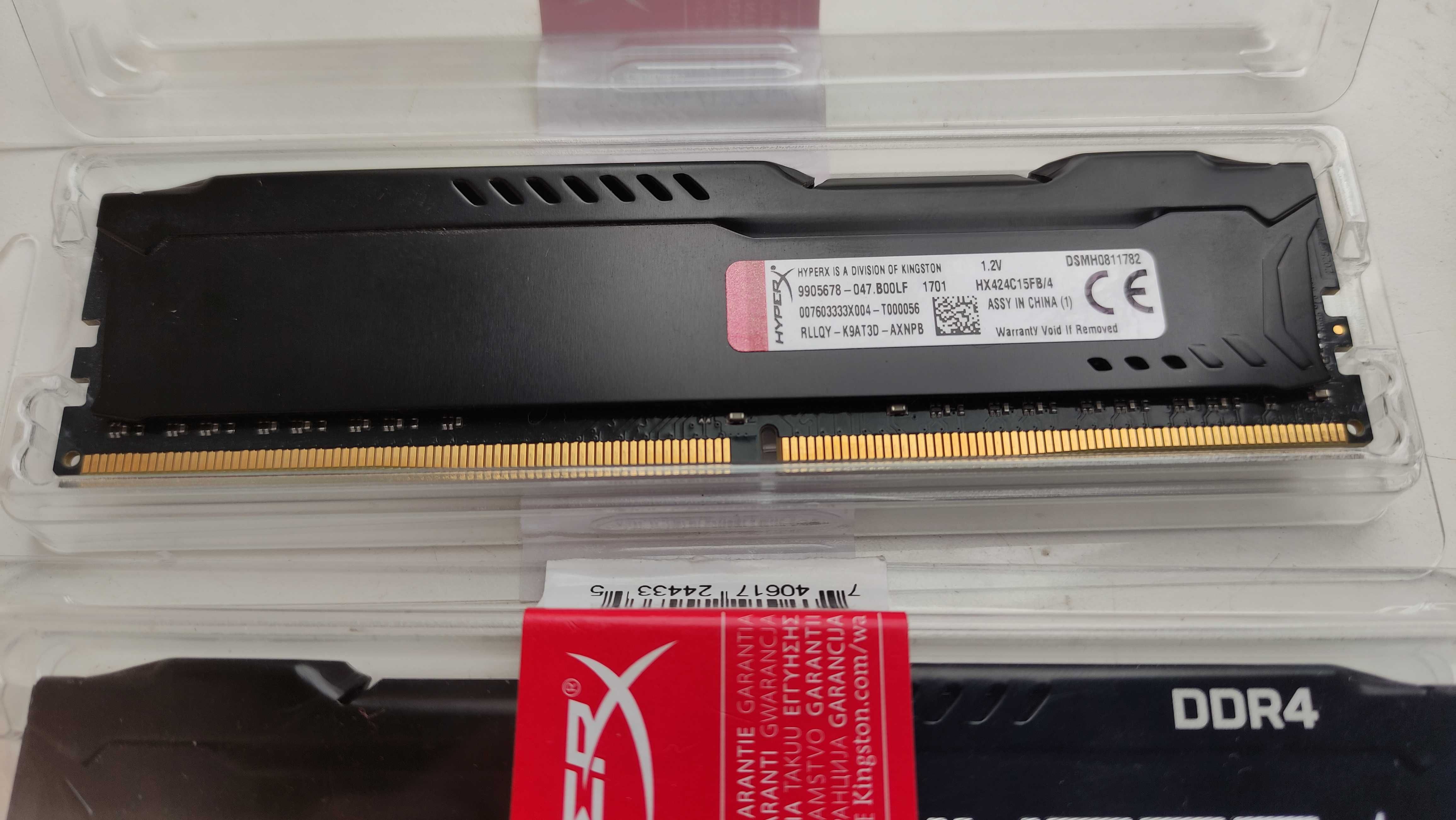 Оперативная память HyperX DDR4-2400 2x4096MB PC4-19200 Fury Black