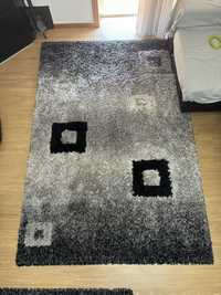 Carpetes cinza e preto 160x230