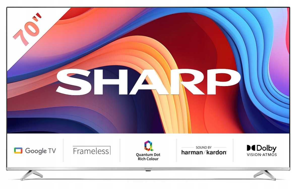 NOWY Telewizor QLED Sharp 70GP6760E 70 cali 4K UHD gwar 2 lata