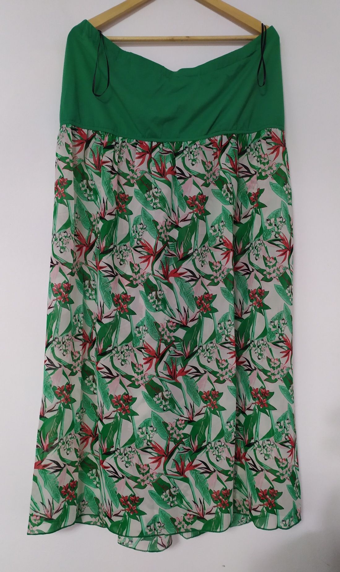 NOWA sukienka plażowa z szyfonowym dołem r. 52 Bpc selection