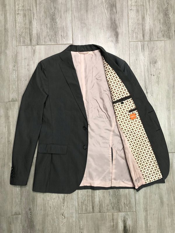 Hugo Boss Marynarka Męska Bawełniana Szara r. 50