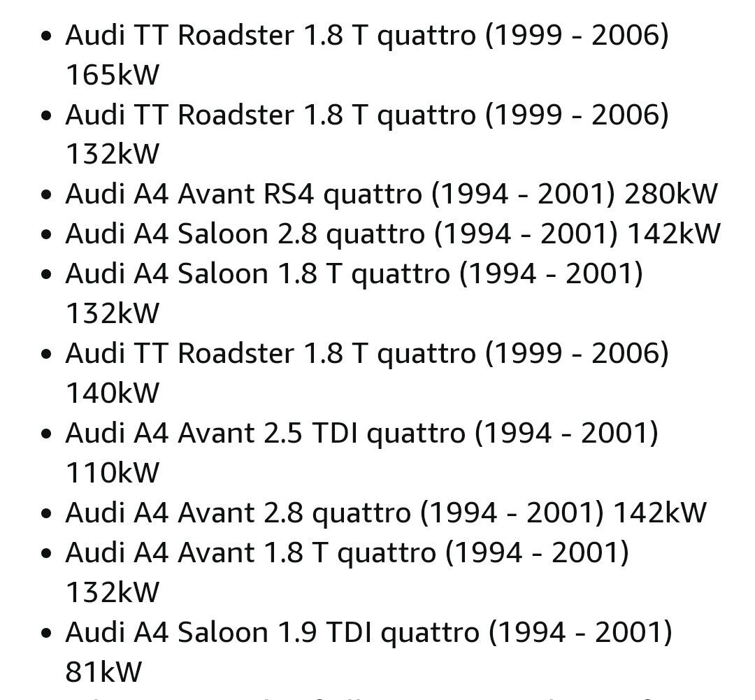 Amortecedores traseiros audi TT A4 originais