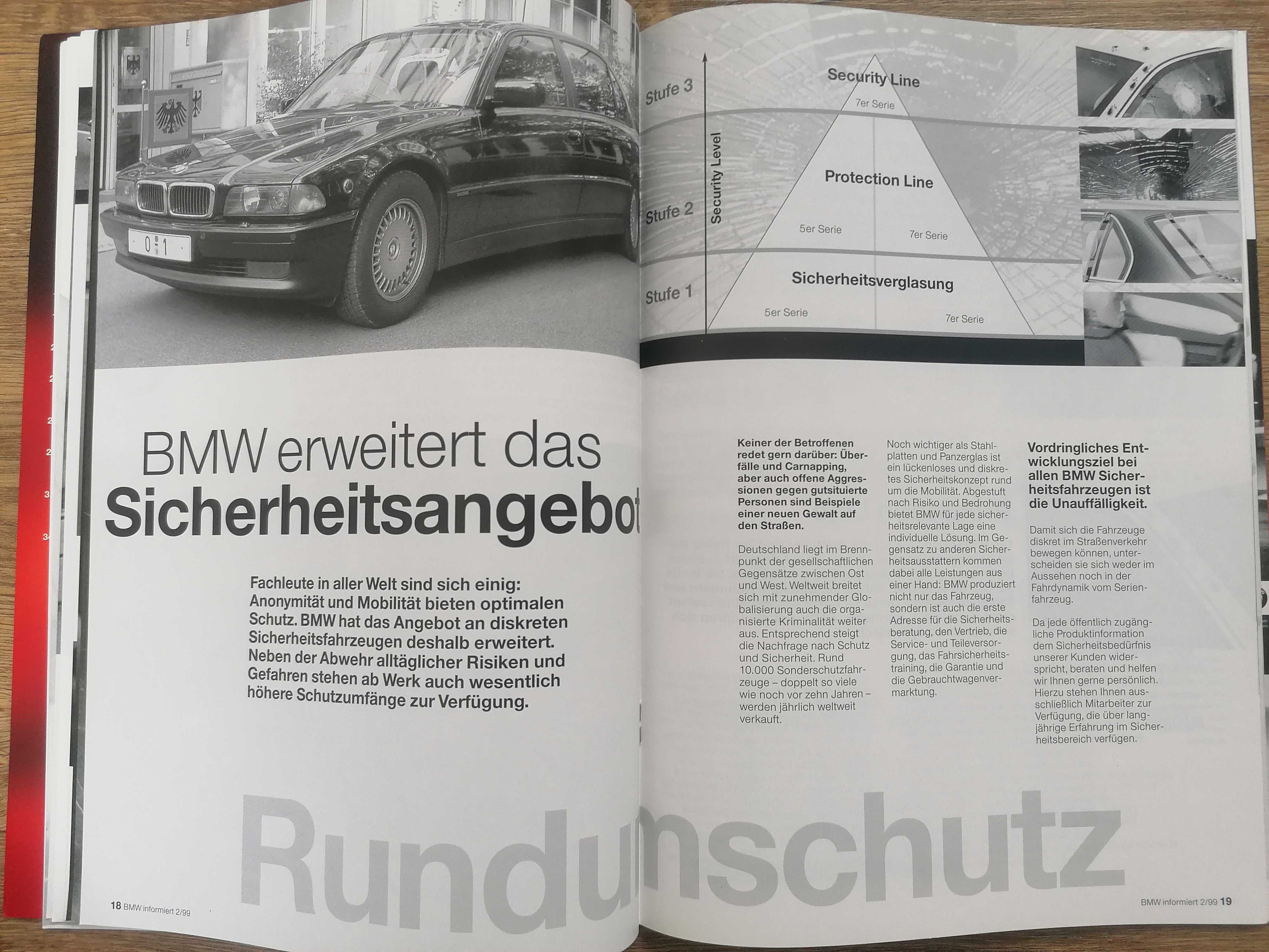 Prospekt BMW "Informator o stanowisku, faktach i perspektywie."