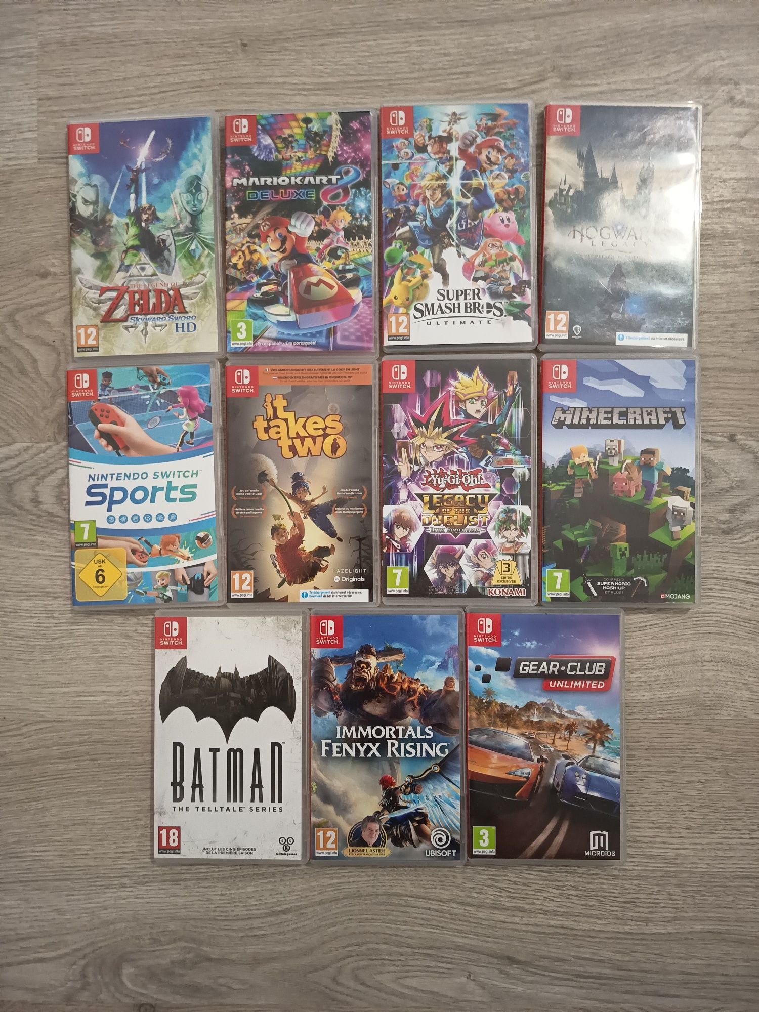 Conjunto de jogos switch