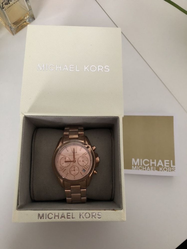 Zegarek Michael Kors chronograf Bradshaw rose gold