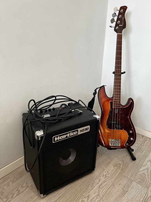Zestaw: gitara basowa Marcus Miller P5 Sire + Hartke HD50 kombo basowe
