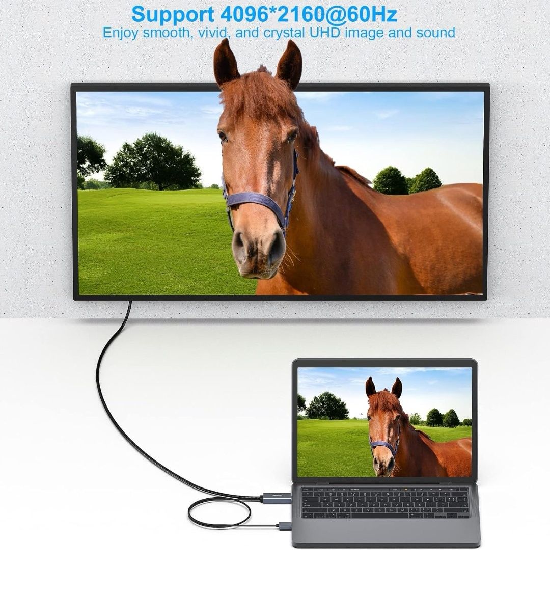 BENFEI Kabel  HDMI  na usb C 1,8M Przejściówka
