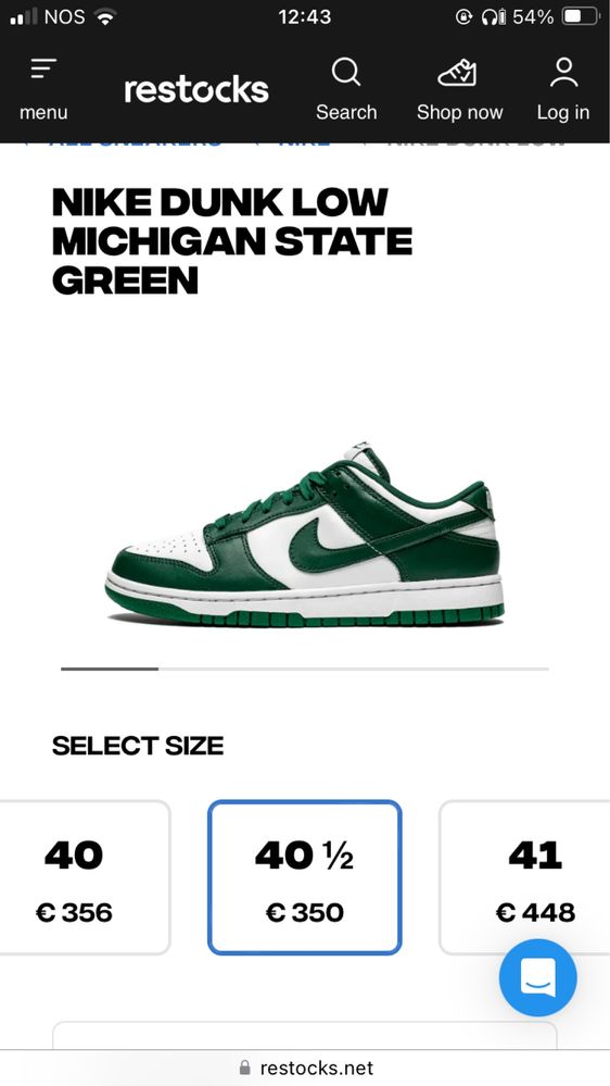 Nike dunk low michigan state green