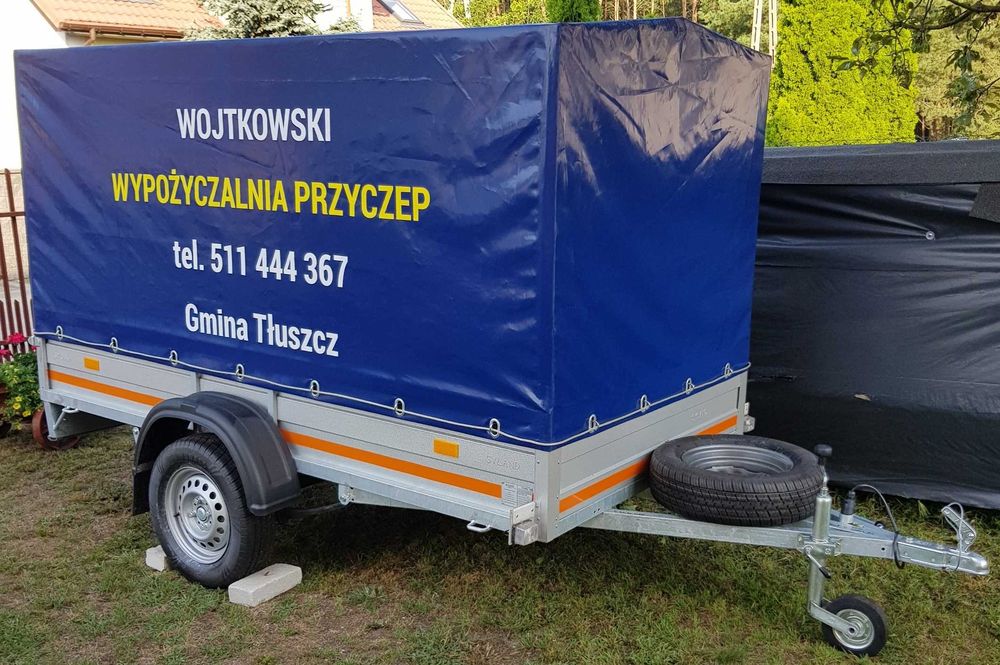 Wynajem przyczep samochodowych Postoliska, Gmina Tłuszcz DMC 750 kg