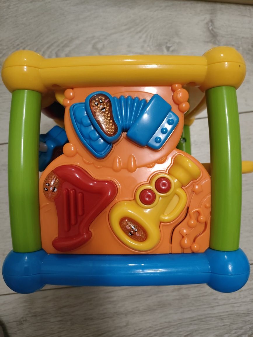 Мультикуб, развивающая интерактивная музыкальная игрушка, куб