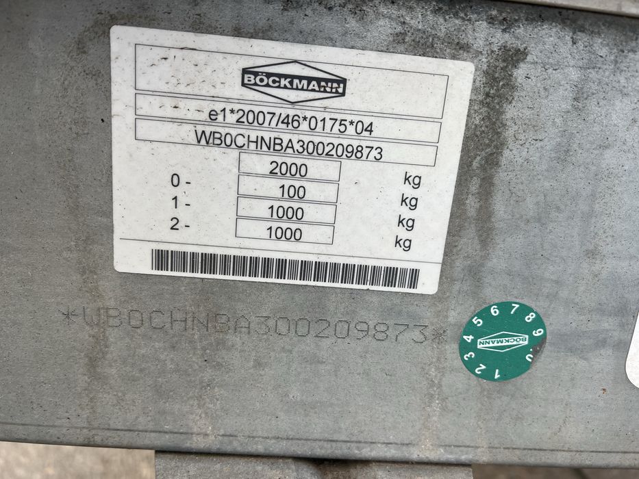 Boeckmann HL 3mx1.60m przyczepa skrzyniowa 2022r Fvat