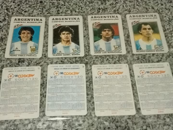 Bom lote de 20 calendários México 86