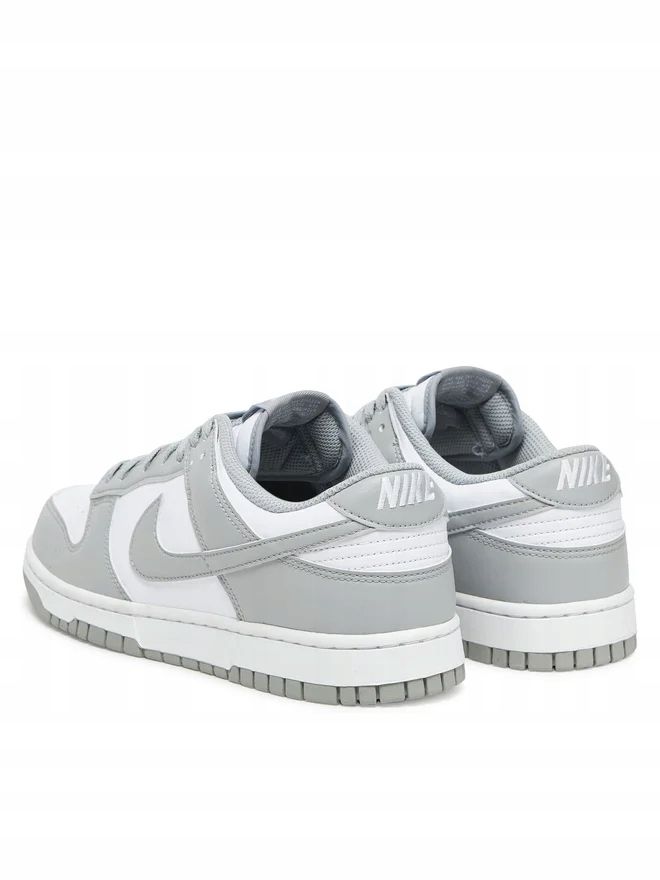 Nike 46 Buty Męskie Dunk Low Retro Sneakersy Szare Skórzane T42