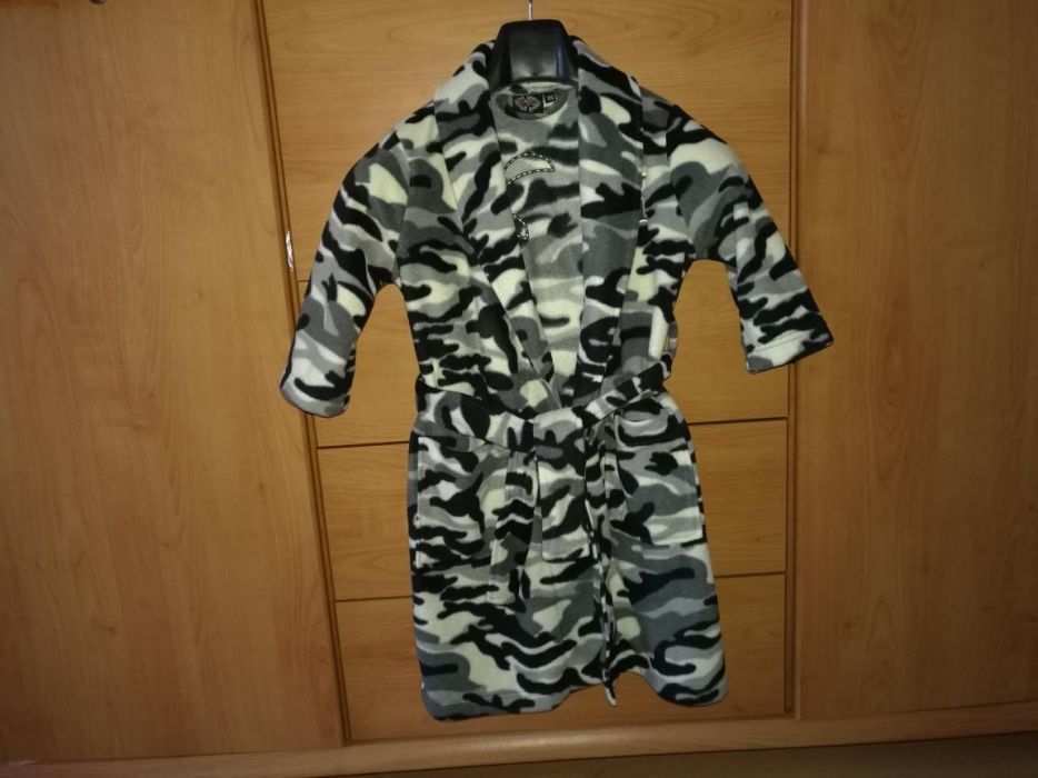 Szlafrok LEGEND GHETTO roz.100 polarowy, moro, STREET SPORTS dziecięcy
