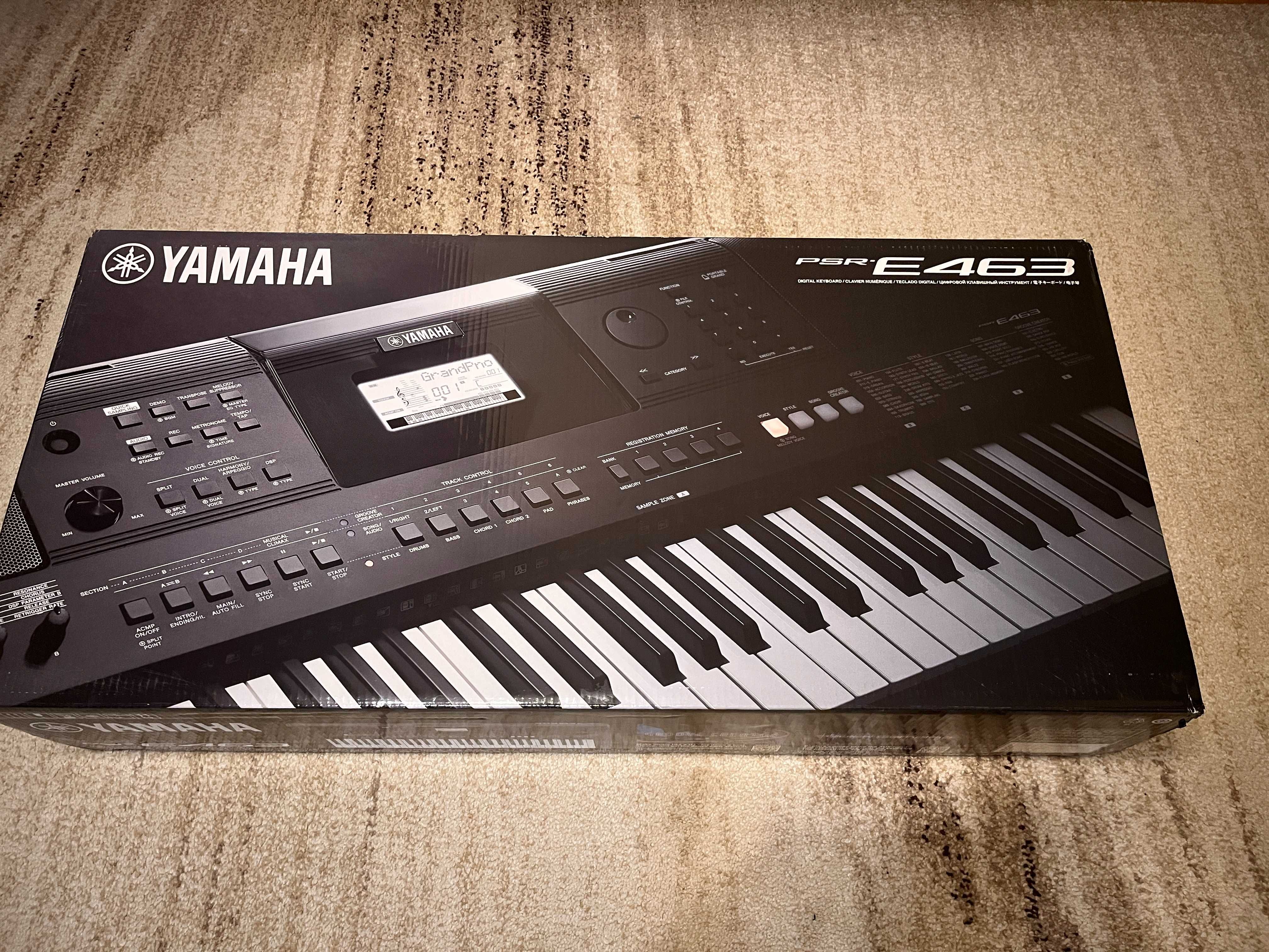 Keyboard YAMAHA PSR-E463 + pokrowiec