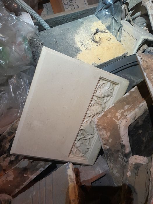 Kafle z pieca przdwojenne piękne Kraków