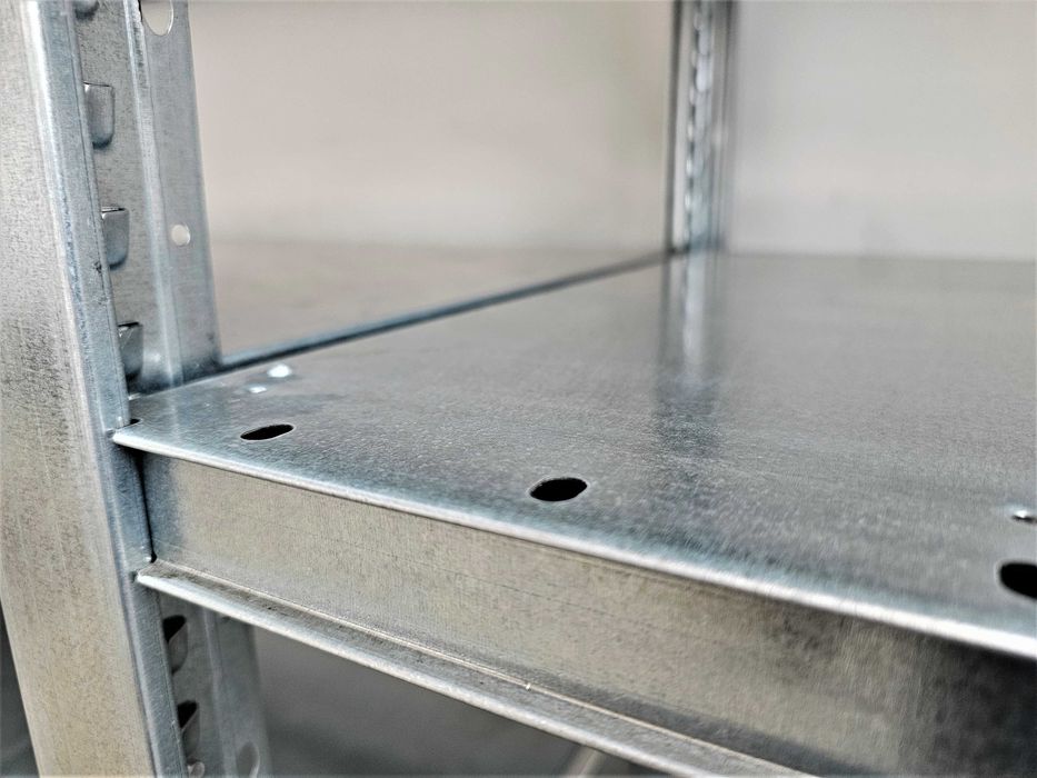 Regał Magazynowy 50x210x393/21p Metalowy Ocynk Garaż Warsztat Piwnica