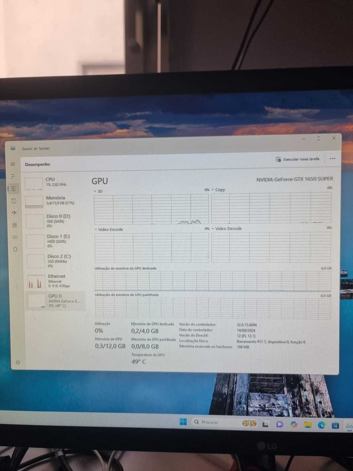 Computador 1650 super 4Gb