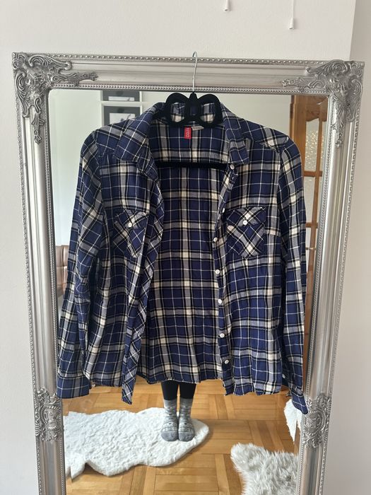 Koszula z kratę H&M 38