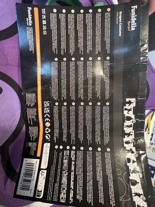 Diafarce carnaval Uva - 7 a 12 anos