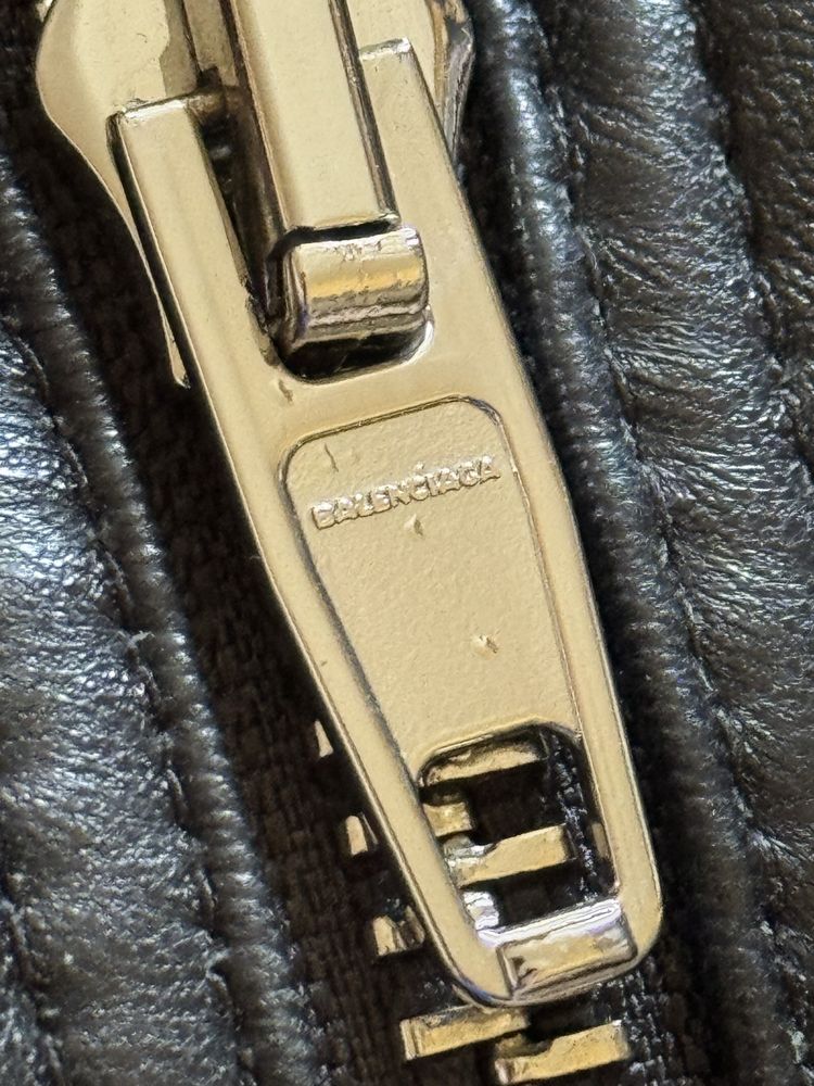 Шкіряна куртка balenciaga косуха