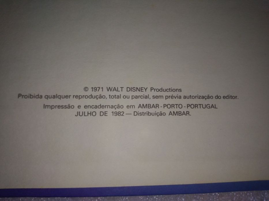 MICKEY WALT DISNEY - Antigo e Raro Livro de 1982