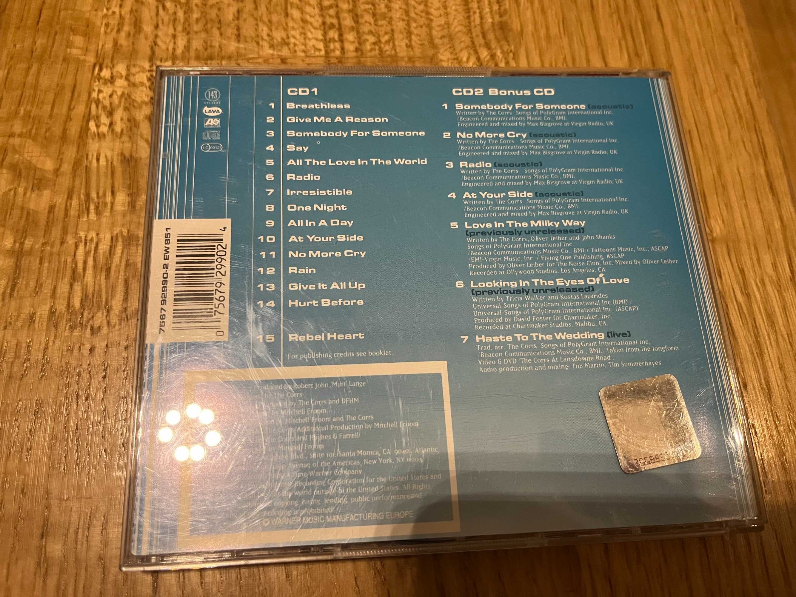 The Corrs In Blue Special Edition 2 CD