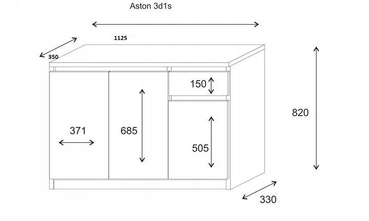 KOMODA Malmo- 2 wersje kolorystyczne- 3 układy szafek! PROMOCJA !!!