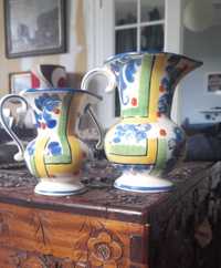 Ditmar Urbach para 2 wazony ceramiczne vintage Czechoslowacja lata 60
