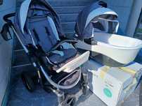 Bebetto TITO Premium Class + materacyk RUCKEN + torba