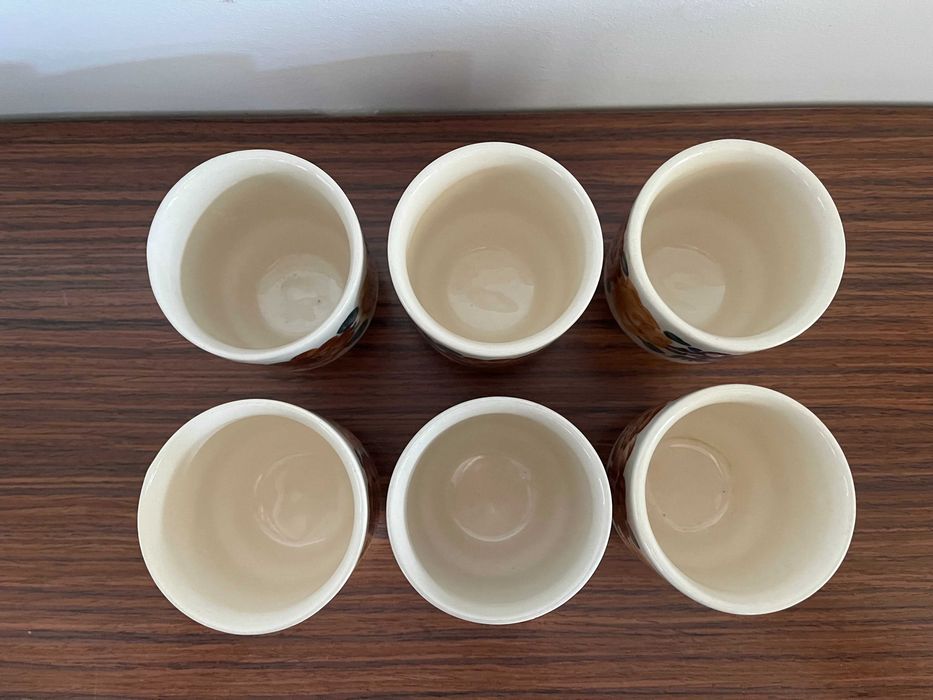 komplet czarek Włocławek - 6 sztuk