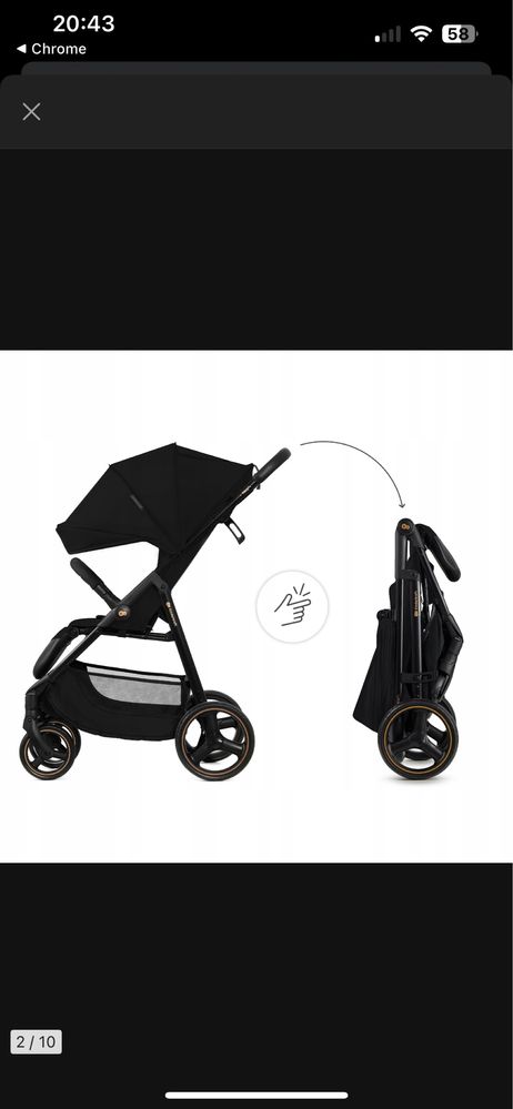 Kinderkraft trig 3 spacerówka do 22kg