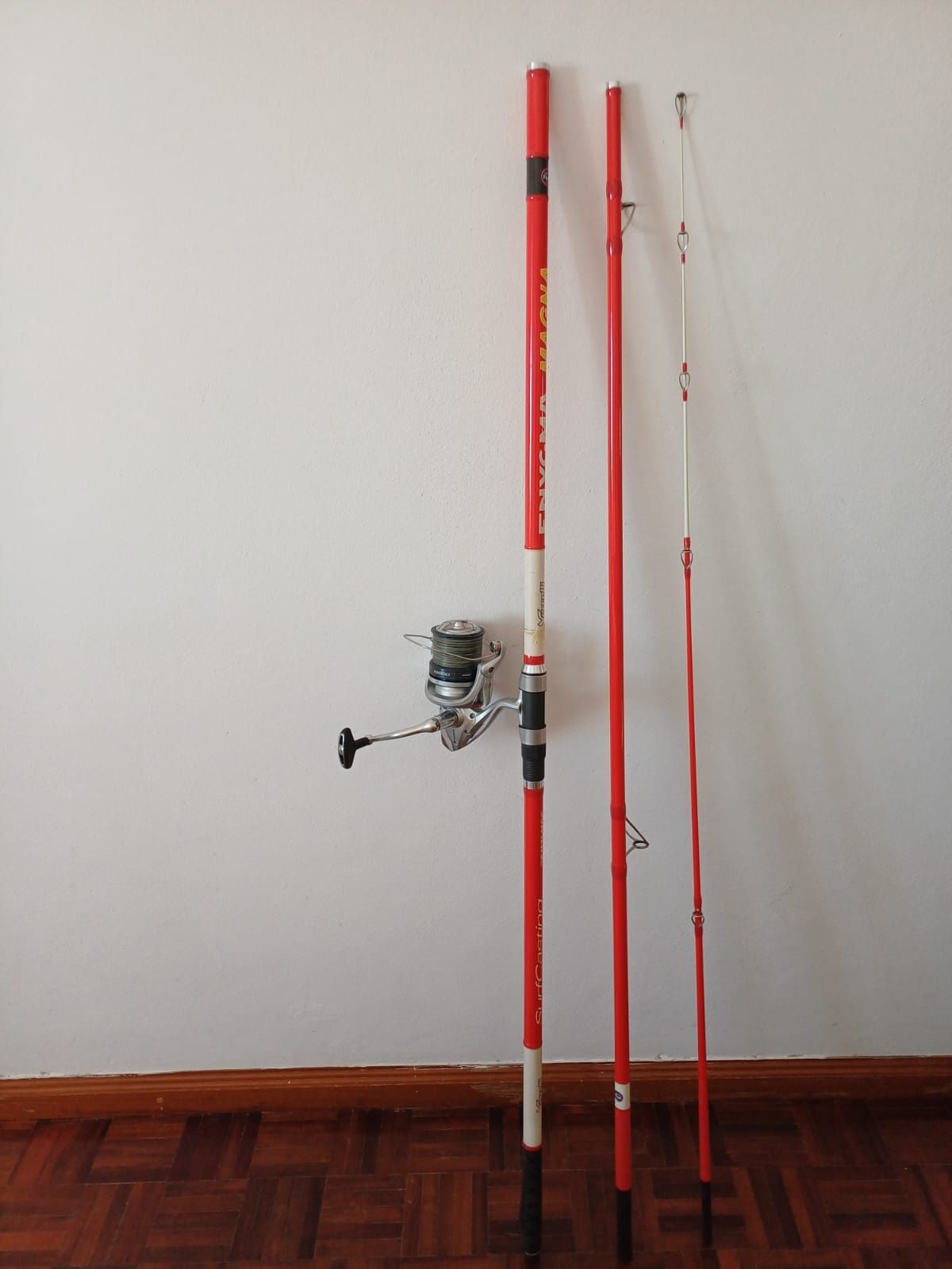 Cana de pesca Enygma Magna Vercelli + carreto shimano 10000 XSB