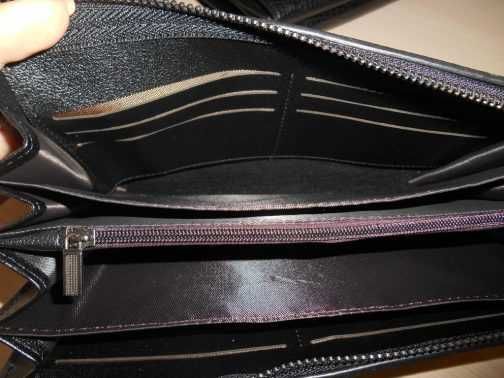 Emporio Armani PORTFEL MĘSKI DUŻY Saszetka Torebka, skóra, Włochy 588