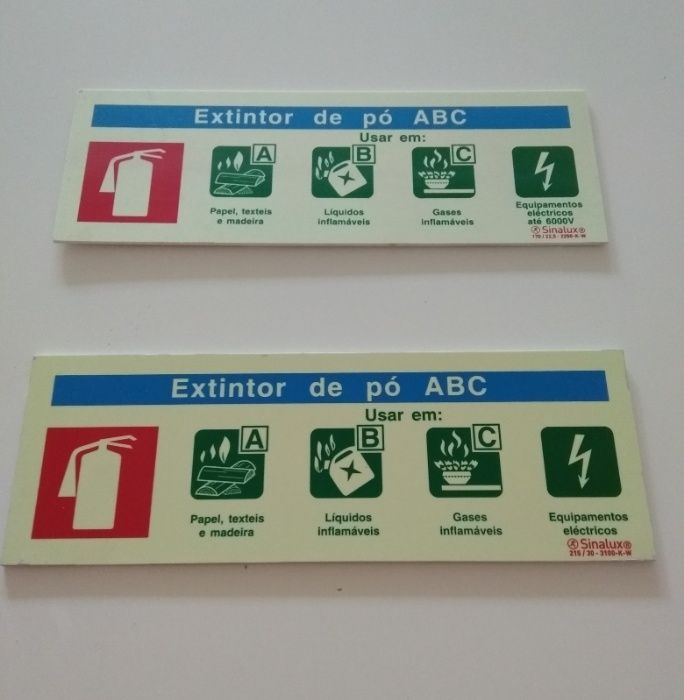 Placas Sinalização em PVC