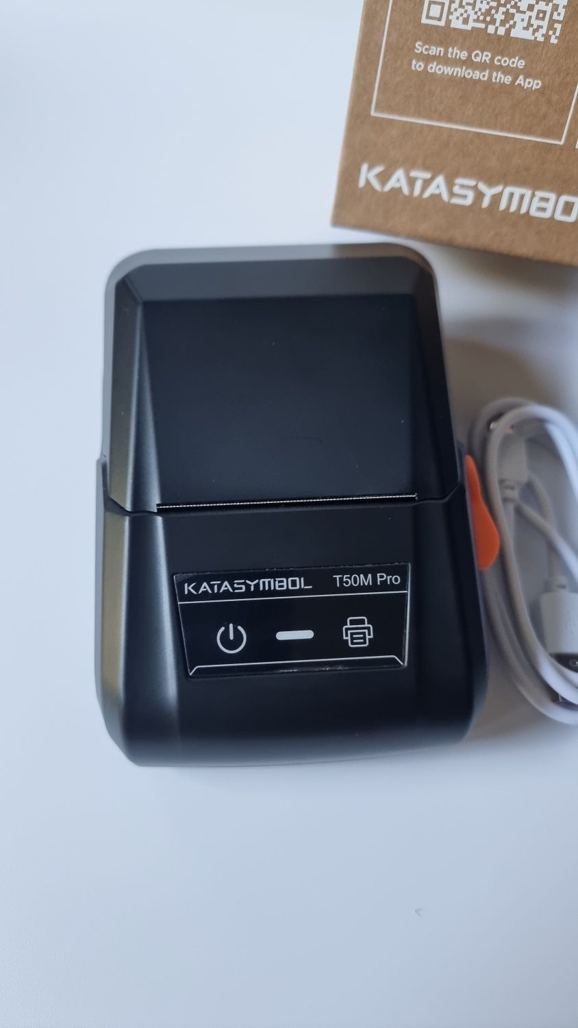 Drukarka etykiet Bluetooth Supvan T50M Pro z etykietami